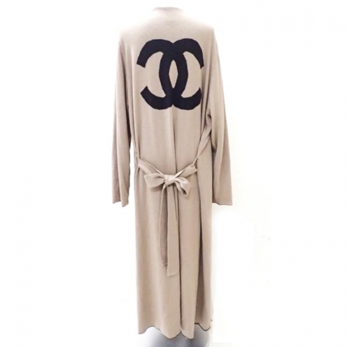 シャネル(CHANEL) ココマーク付 カシミア混リバーシブルニット