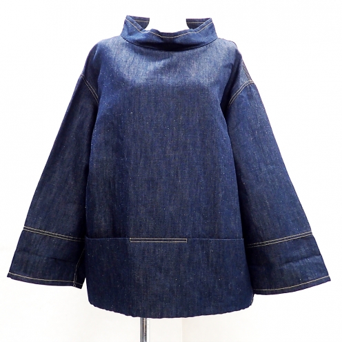 エルメス(HERMES)  2015SS リネンデニム ワイドスリーブカットソー