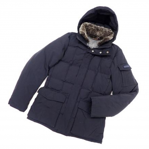 WOOLRICH ウールリッチ ラビットファー襟付きダウンジャケット