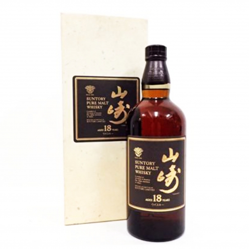 山崎(YAMAZAKI) サントリーウイスキー(SUNTORYWHISKY) ピュアモルトウイスキー 山崎 18年 旧 箱付き