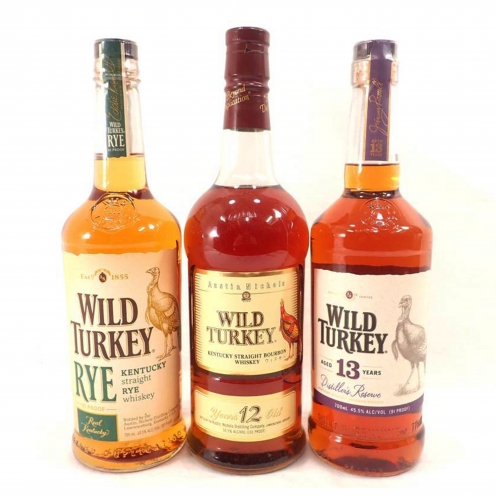 ワイルドターキー(WILD TURKEY) ライ 12年 13年 3本セット